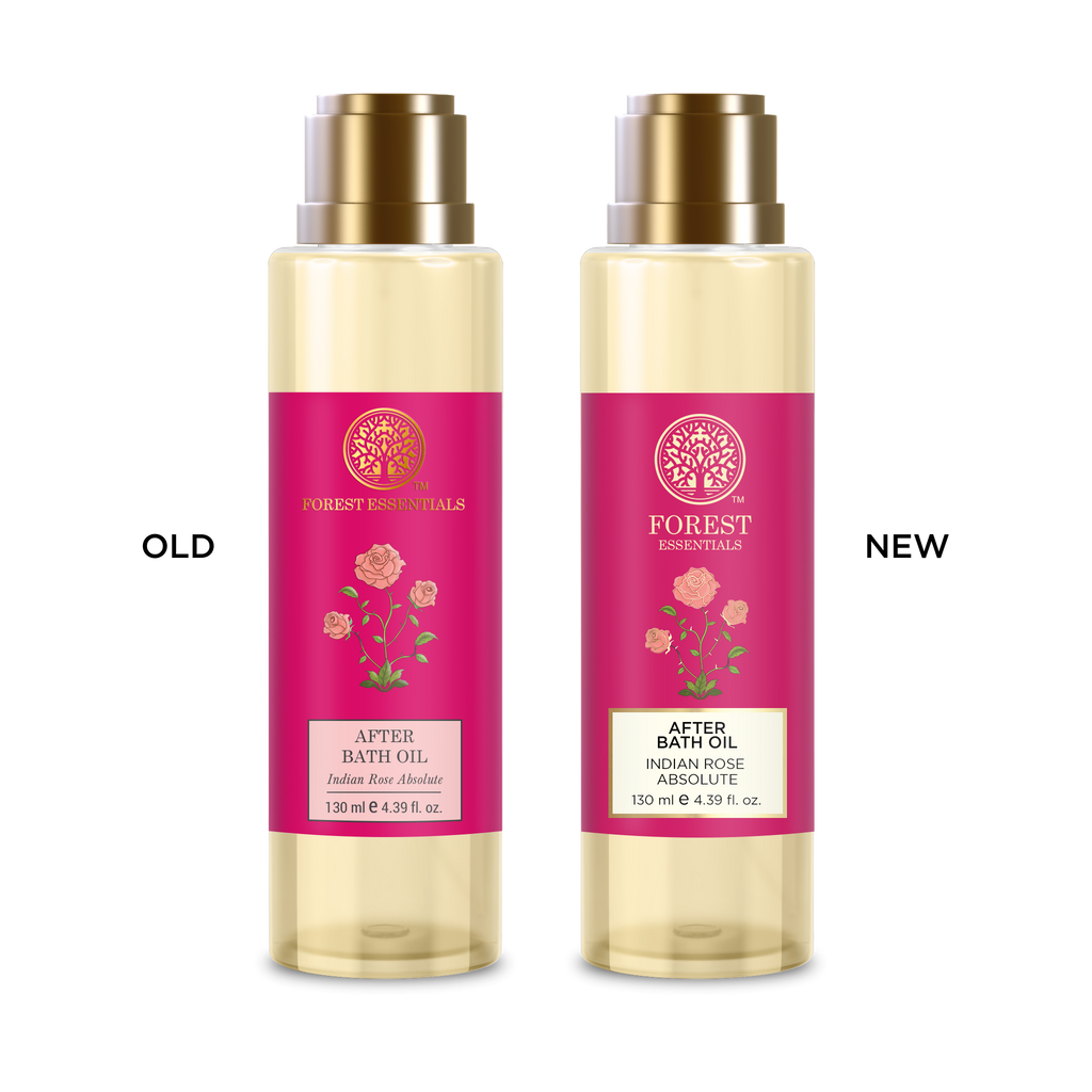 Forest Essentials After Bath Oil Indian Rose Absolute - Nourishing After Shower Body Oil | Grocsy