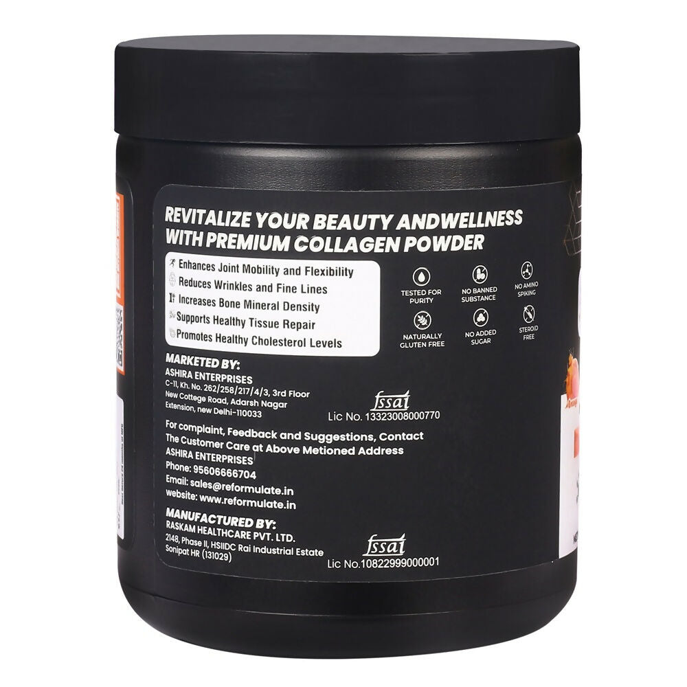 Reformulate CollaGen Plus+ Improves Bone Health Hydrolyzed Collagen I Hair I Skin I Nails I Bones I Joints I Non-Veg I Pine Apple | Grocsy