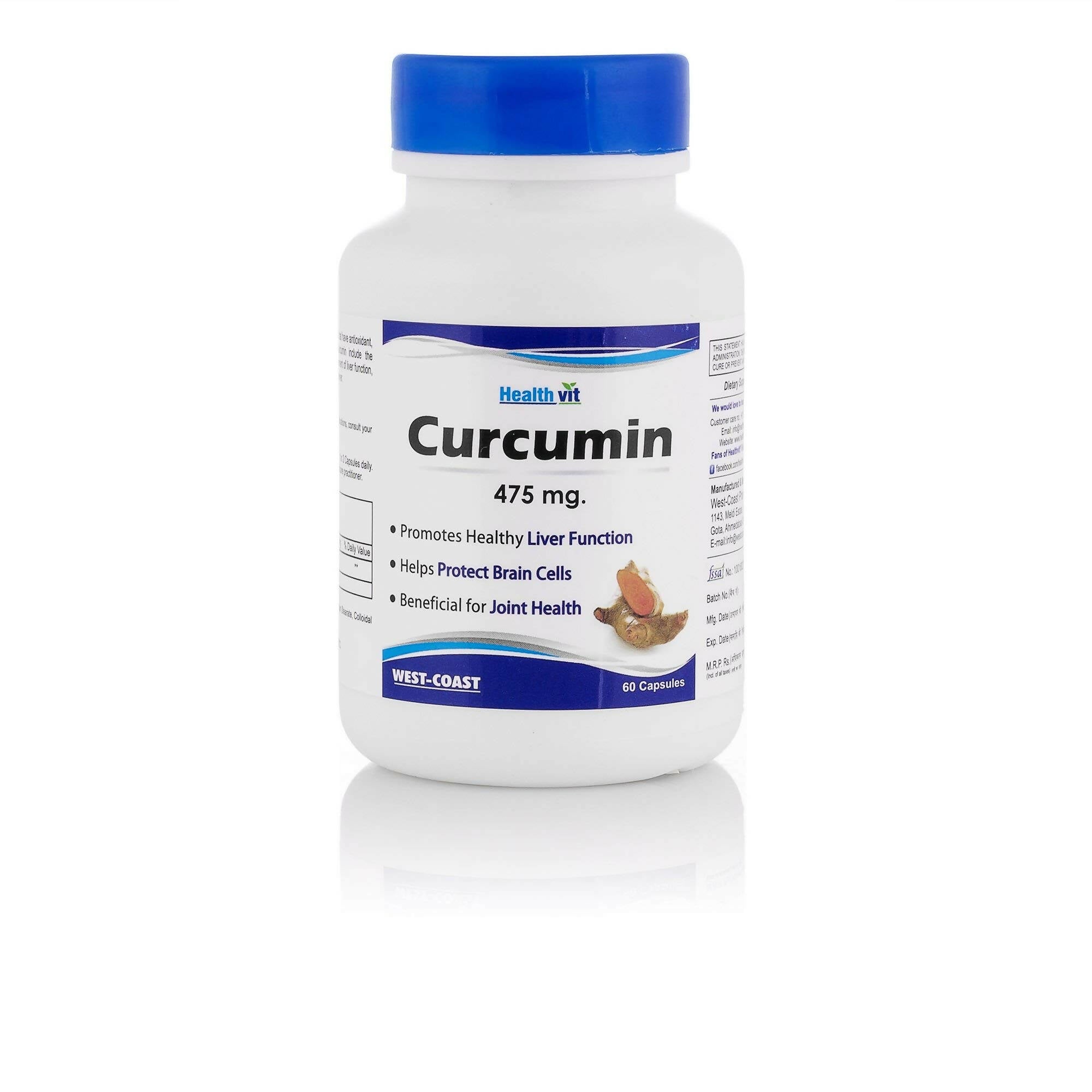 Healthvit Ultra-Pure Curcumin 475mg Capsules | Grocsy