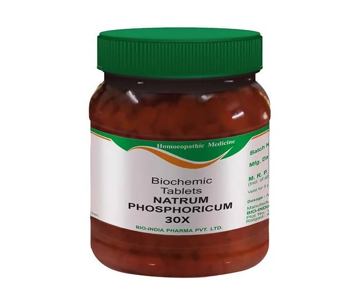 Bio India Homeopathy Natrum Phosphoricum Biochemic Tablets | Grocsy