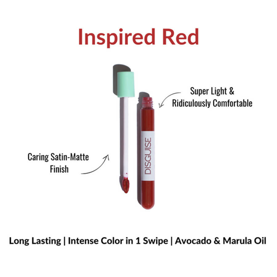Disguise Feather-Light Matte Liquid Lip Cream - Inspired Red 35 | Grocsy