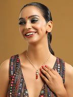 Ruby Raang Red Jasper Kundan Necklace | Grocsy