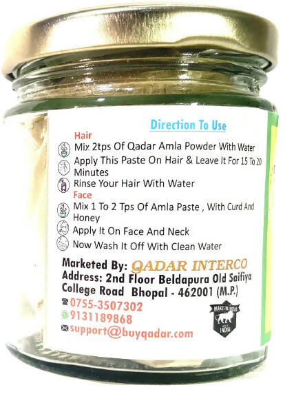 Qadar Pure & Natural Amla Powder | Grocsy