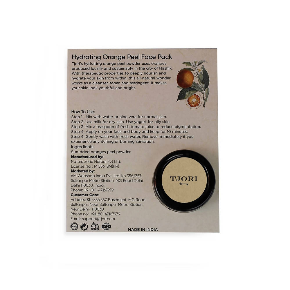 Tjori Hydrating Orange Peel Face Pack | Grocsy