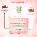 Glamveda Niacinamide Anti Acne Facial Kit | Grocsy