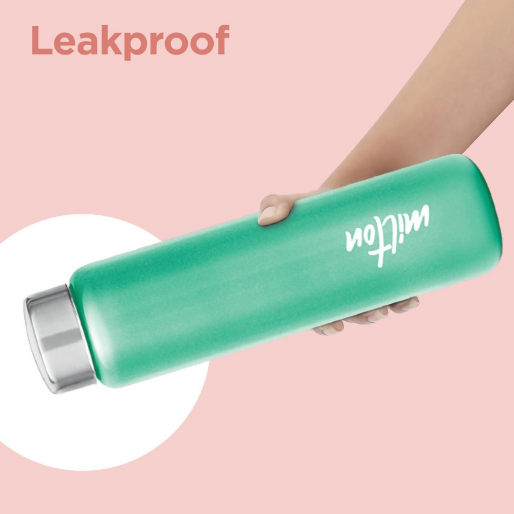 Milton Aqua 1000 Stainless Steel Water Bottle - Light Green | Grocsy