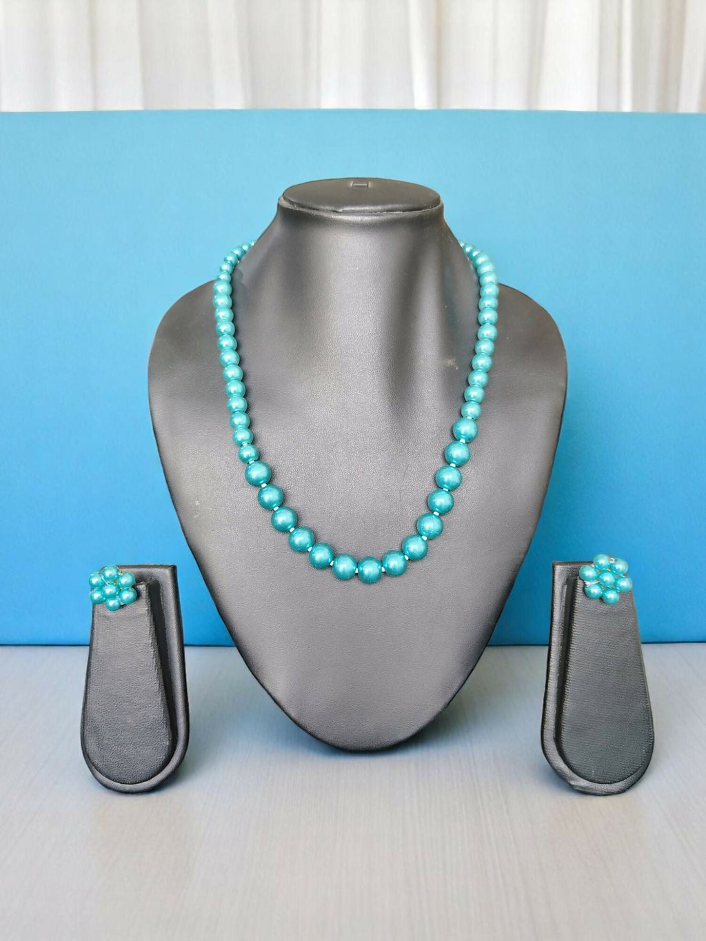 Inhanns Spectrum Everyday Pearl Sets - Single Strand - Skyblue | Grocsy