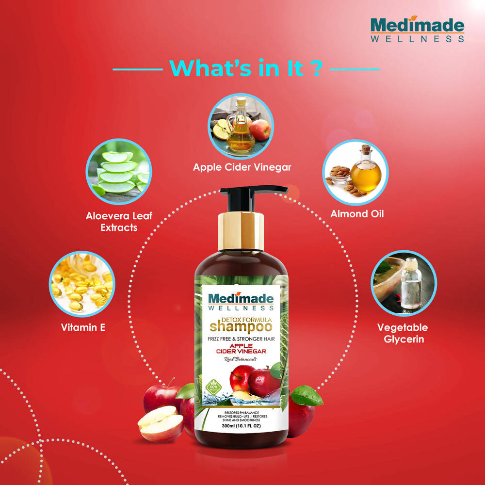 Medimade Wellness Detox Formula Shampoo Apple Cider Vinegar | Grocsy