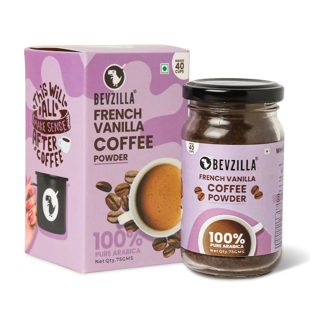 Bevzilla Instant Coffee Powder (French Vanilla Flavour) | Grocsy