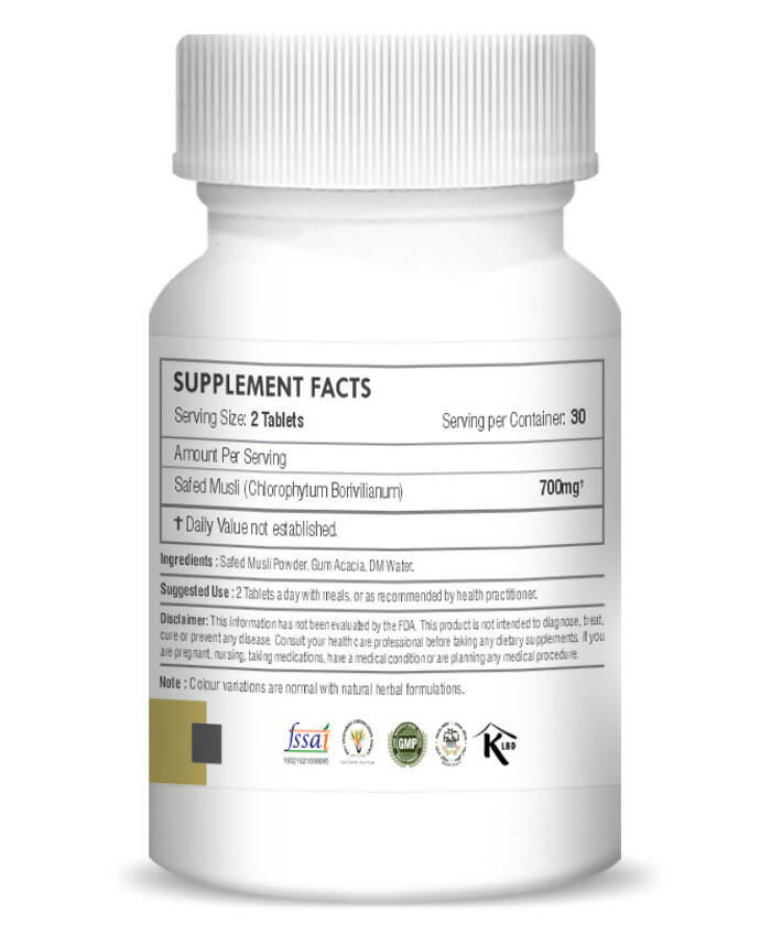 H&C Herbal Safed Musli Tablets | Grocsy