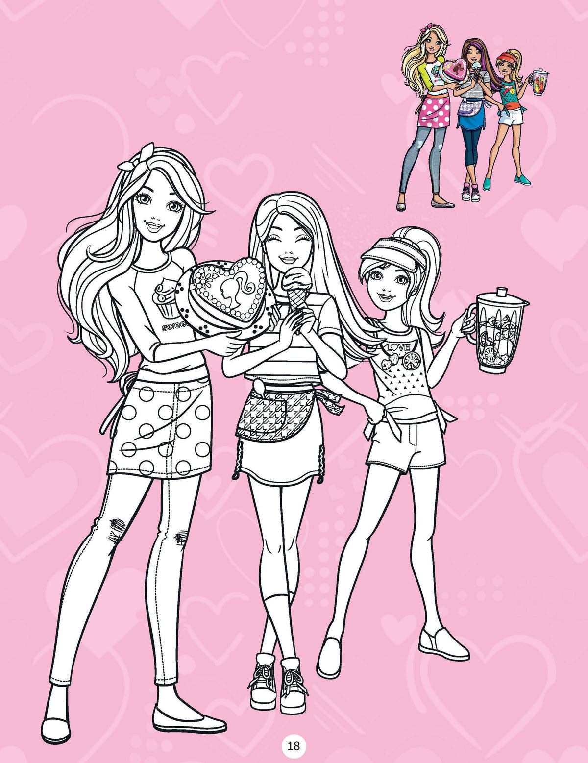 Dreamland Publications Barbie Copy Colouring Book : Children Drawing, Painting & Colouring Book | Grocsy