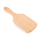 Bronson Professional Wooden Paddle Hair Brush With Steel Bristles | Grocsy