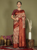 Shree Shyam Fashion Lichi Silk Cream Saree | Grocsy