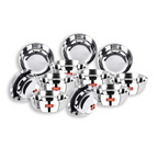 Sumeet Stainless Steel Heavy Gauge Solid Bowl Wati Set with Mirror Finish | Grocsy