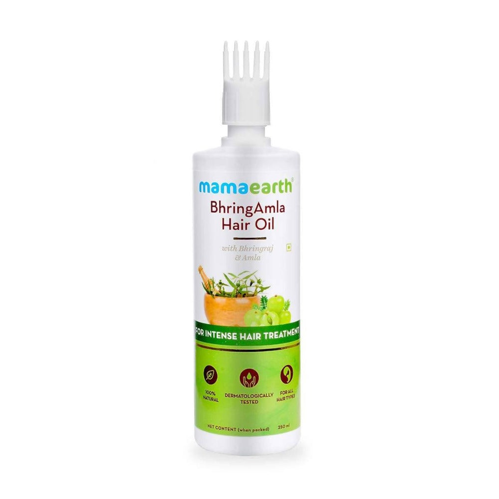 Mamaearth Bhringamla Hair Oil For Intense Hair Treatment | Grocsy