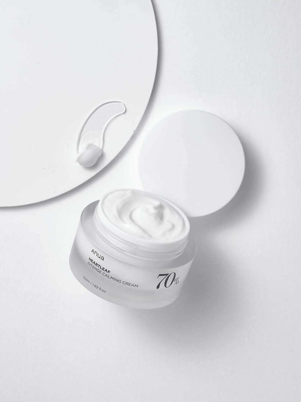 Anua Heartleaf 70 Intense Calming Cream With Ceramide, Panthenol, Heartleaf Extract - Korean Skincare | Grocsy