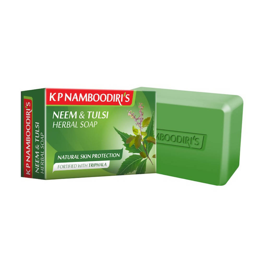 Kp Namboodiri's Neem & Tulsi Herbal Soap | Grocsy
