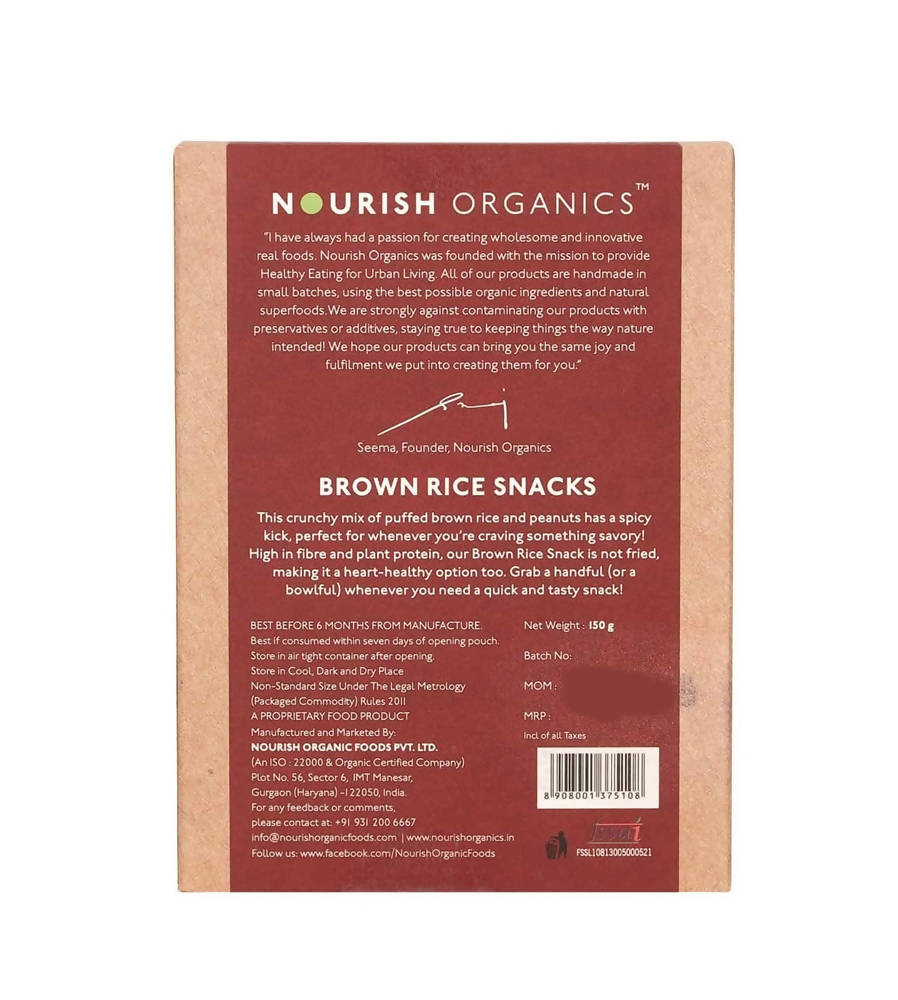 Nourish Organics Brown Rice Snacks | Grocsy