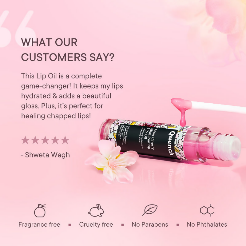 Quench Illuminating Korean Tinted Lip Oil (Pink) | Grocsy
