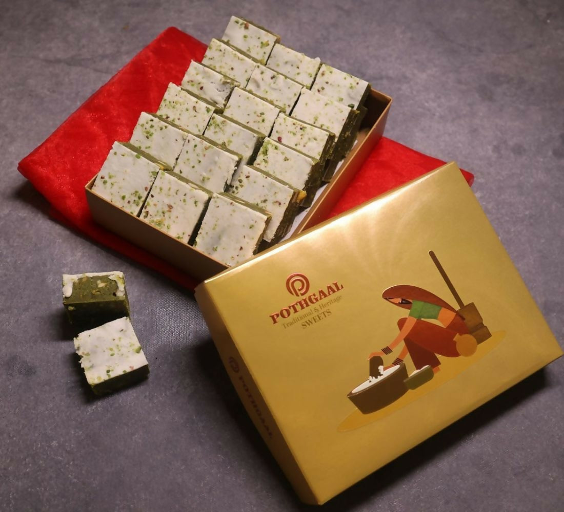 Pothgaal Sweets Pista Fruit Burfi | Grocsy