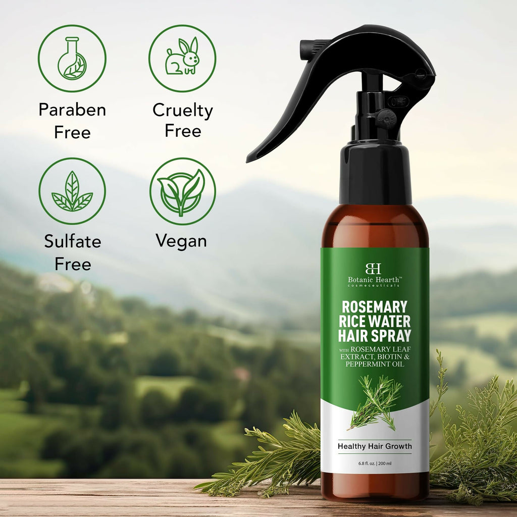 Botanic Hearth Rosemary Rice Water Spray for Hair Growth | Grocsy