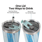 SOLARA Tumbler with lid and Straw | Grocsy