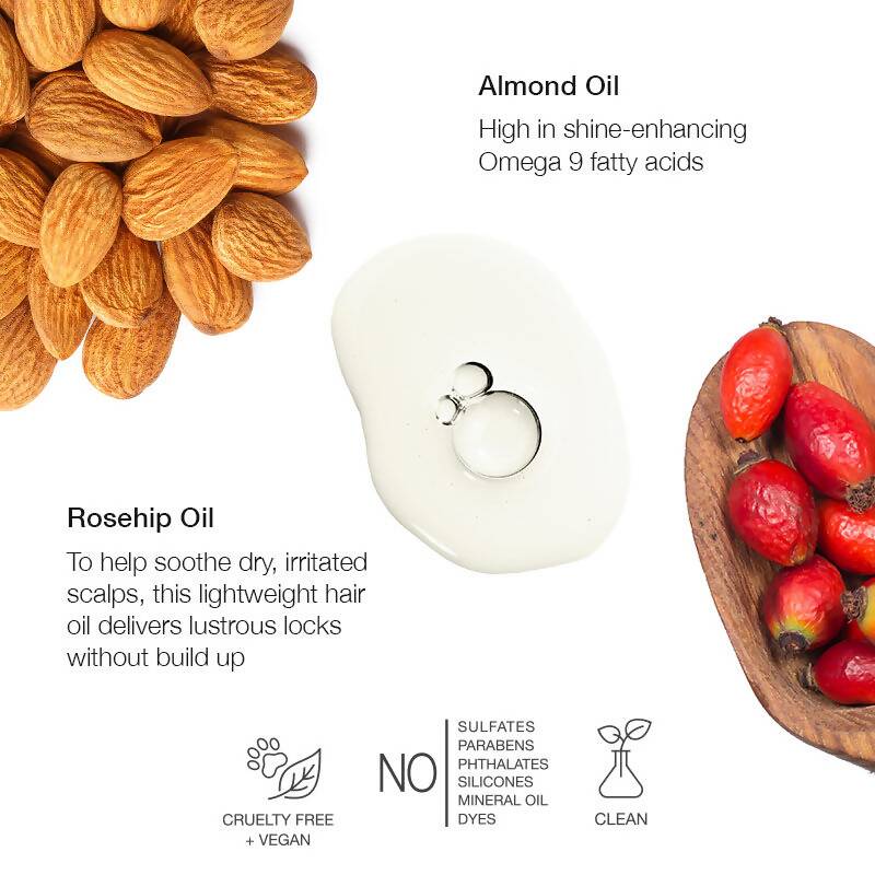 Anomaly by Priyanka Chopra Hair And Scalp Oil With Almond and Rosehip Oil, Adds Shine, Fast Absorbing | Grocsy