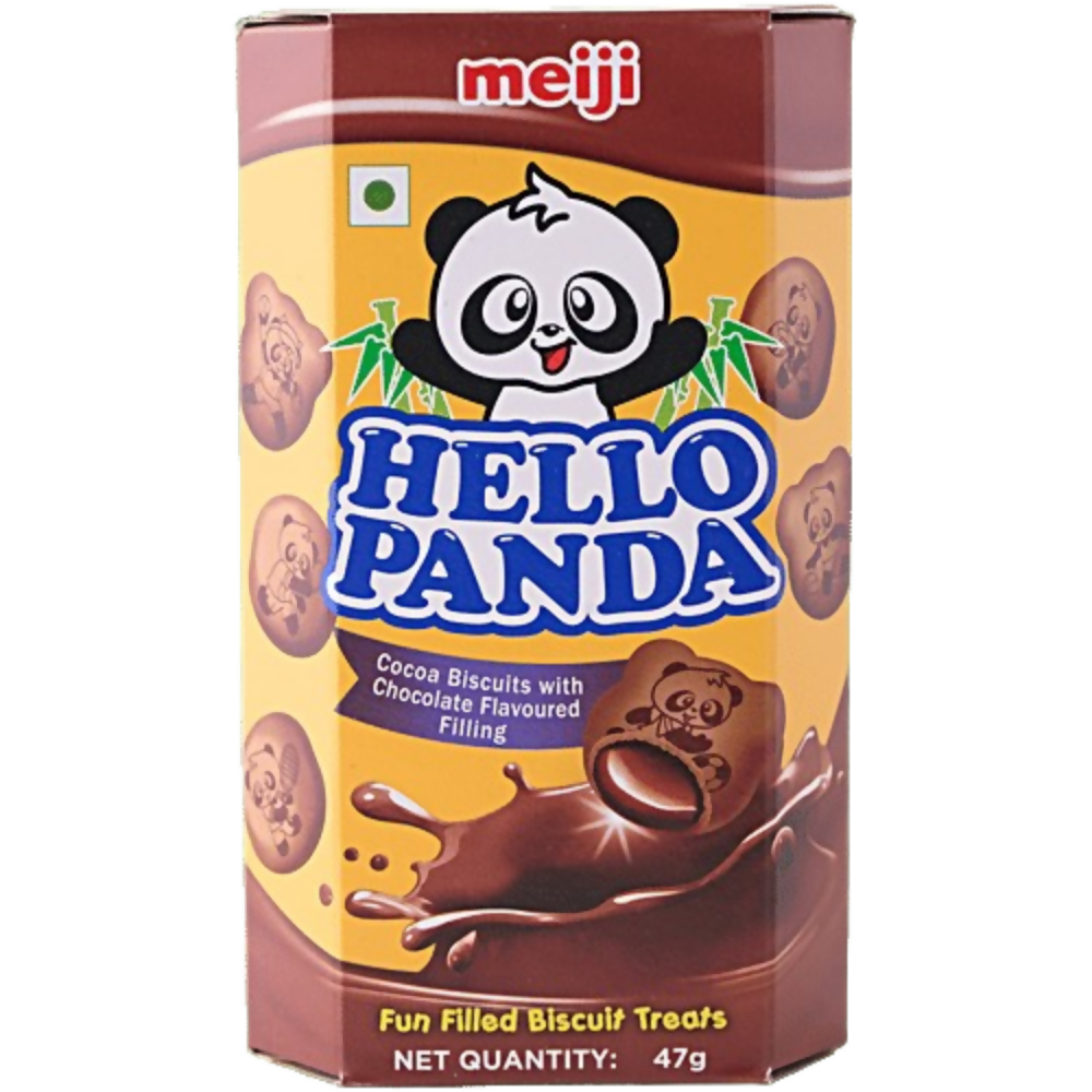 Meiji Hello Panda Biscuits - Double Chocolate Filling Carton | Grocsy