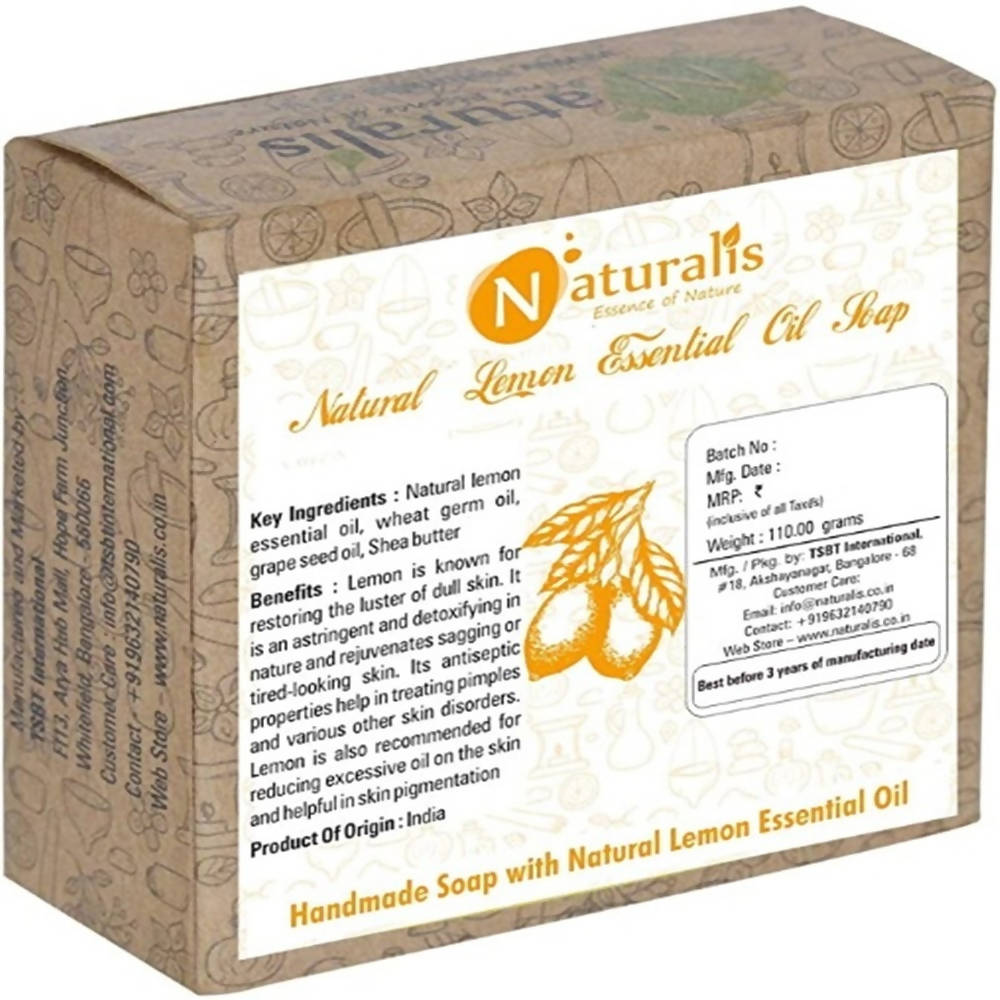 Naturalis Essence Of Nature Handmade Soap With Natural Lemon Essential Oil | Grocsy
