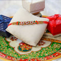 Indianvibez Colourful Beads With Stone Fancy Rakhi | Grocsy