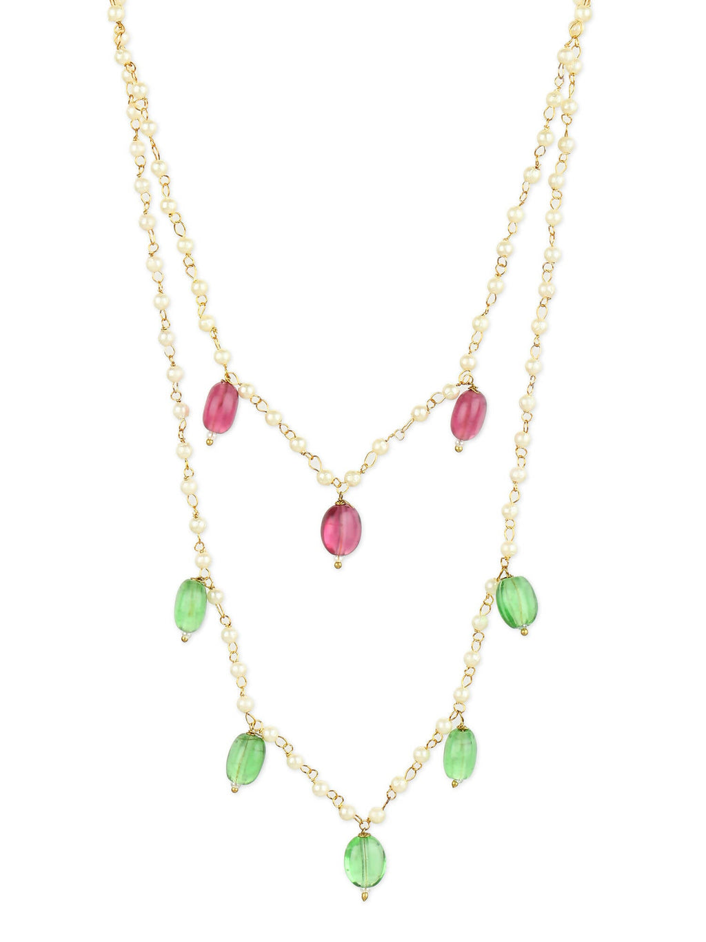 Women's Gold-Polished Necklace - Ruby Raang | Grocsy