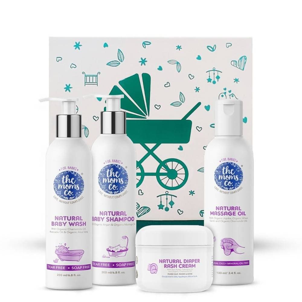 The Moms Co Baby Essentials With Ribbon Gift Box | Grocsy