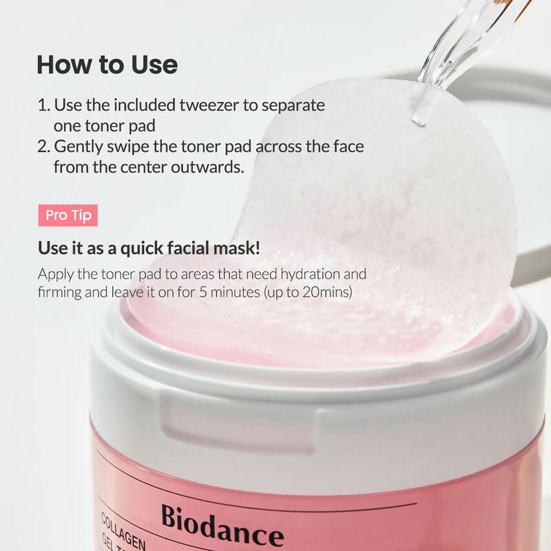 Biodance Collagen Gel Toner Pad | Grocsy