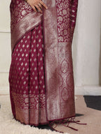 Shree Shyam Fashion Lichi Silk Green Saree | Grocsy