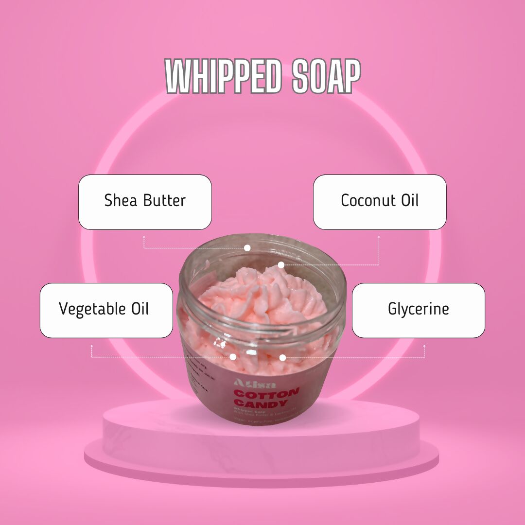 Atisa Cotton Candy Whipped Soap | Grocsy