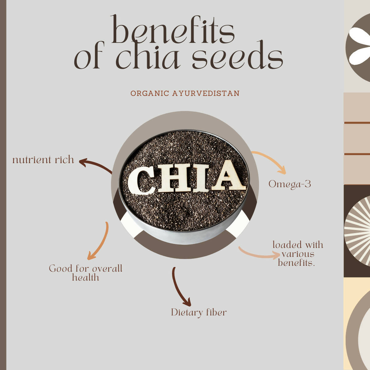Organic AyurveGrocsyn Chia Seeds | Grocsy