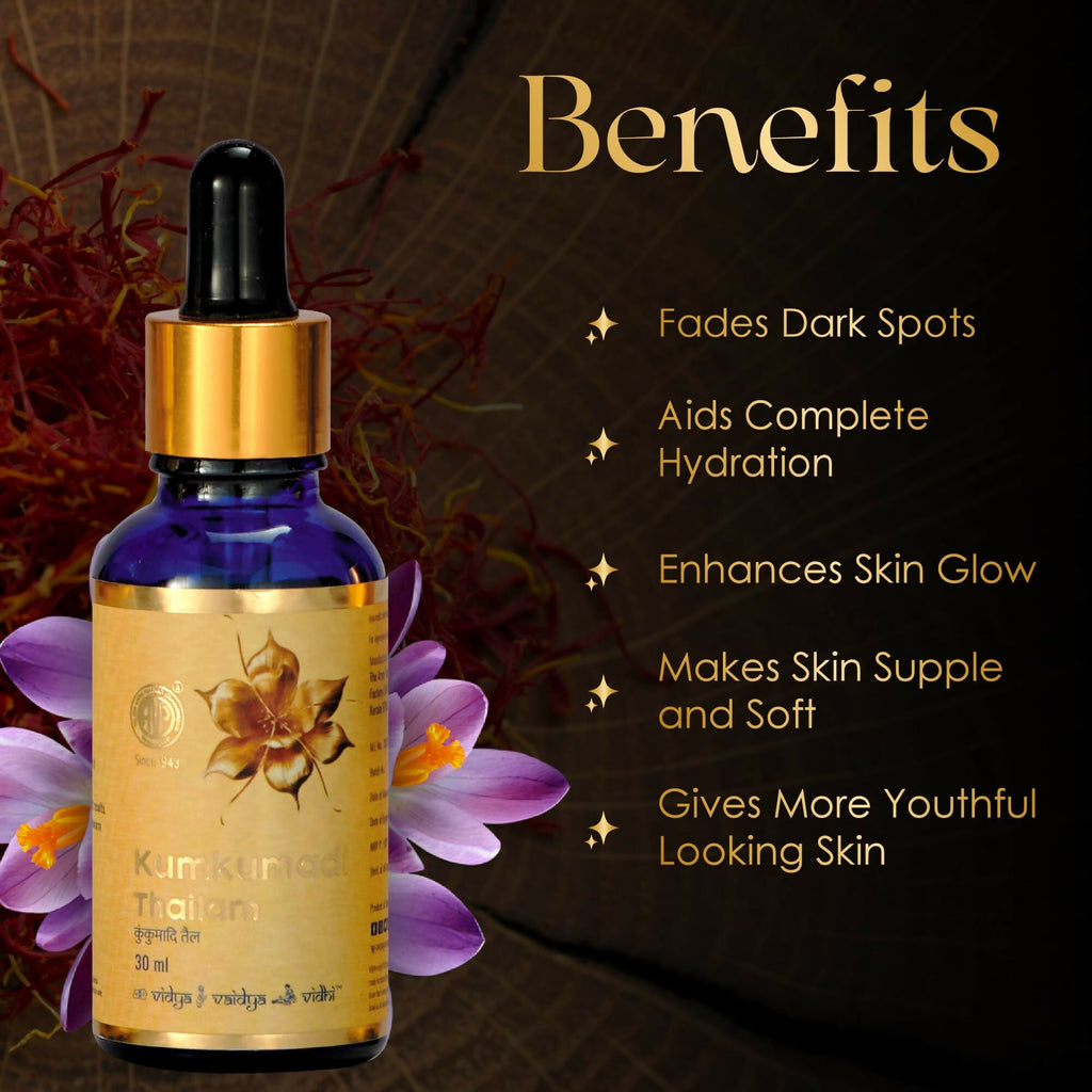AVP Ayurvedic Kumkumadi Tailam, Brightening Night Serum | Grocsy