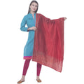 A R Silk Red Color Silk Siroski Silk Dupattas and Chunnis | Grocsy