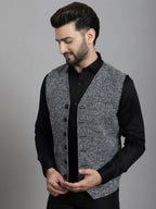 Even Apparels Solid Waistcoat - Blue | Grocsy