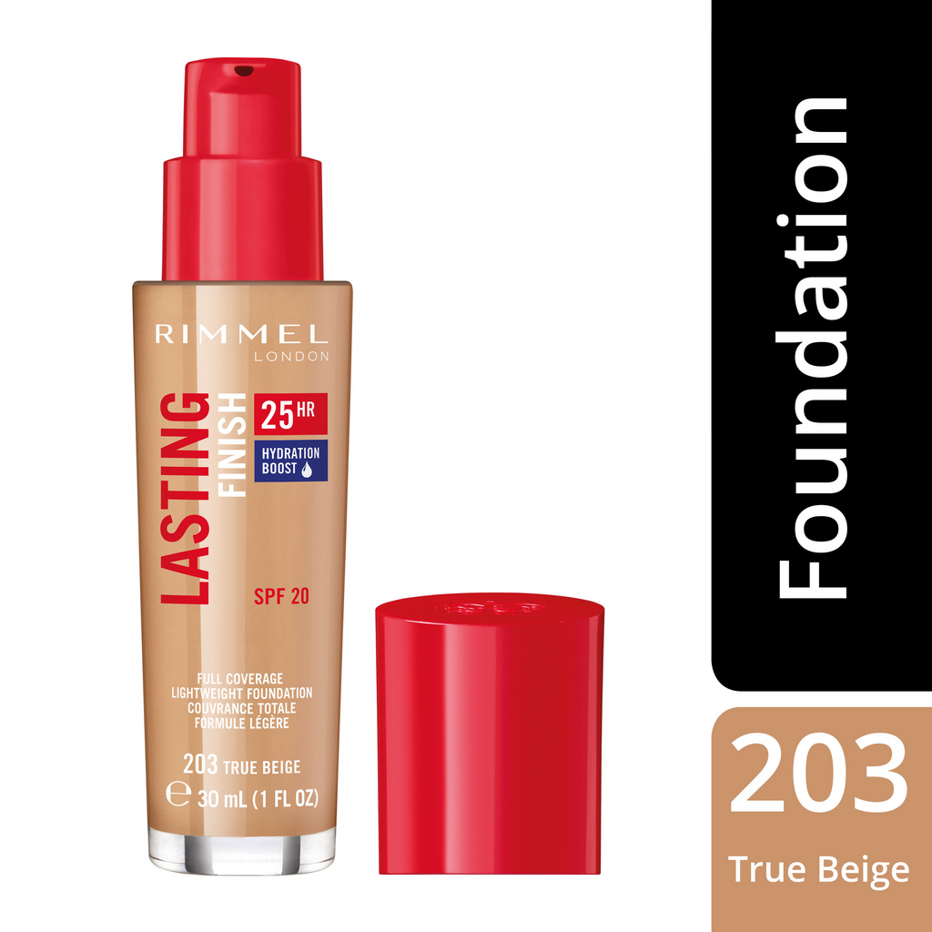 Rimmel London Lasting Finish 25 Hour Foundation SPF 20 - True Beige | Grocsy