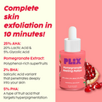 PLIX The Plant Fix Pomegranate Plump Lips, Puddin Mask & Scrub With Peeling Potion | Grocsy