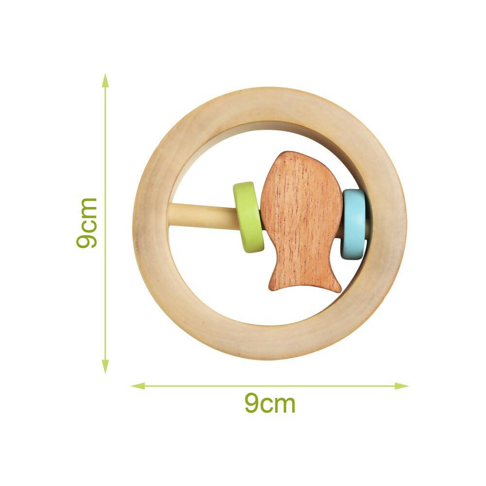 Matoyi Fishy Foo?Baby Rattle & Neem Teether Combo | Grocsy