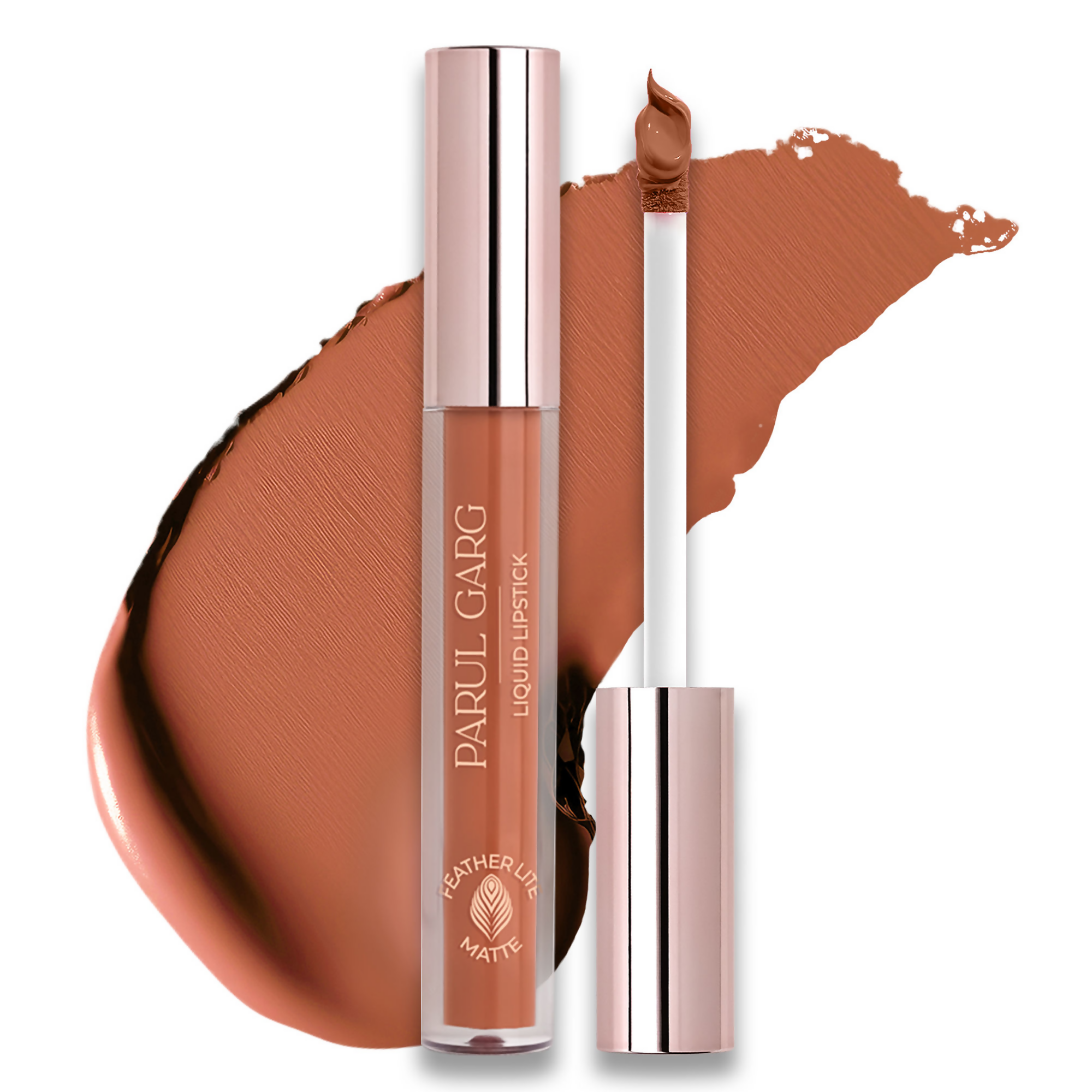Parul Garg Beauty Featherlite Matte Liquid Lipstick - Smitten 55 | Grocsy