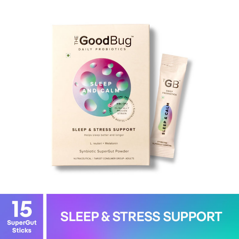 The Good Bug Sleep and Calm SuperGut Powder for Healthy Deep Sleep & Stress Relief 15 Days Pack | Grocsy