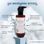 Nyassa Silkening Divine Lotus Shower Gel With Organic Oil And Rosehip Oil | Grocsy