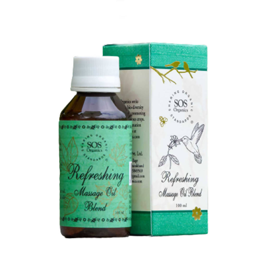 SOS Organics Refreshing Massage Oil Blend | Grocsy