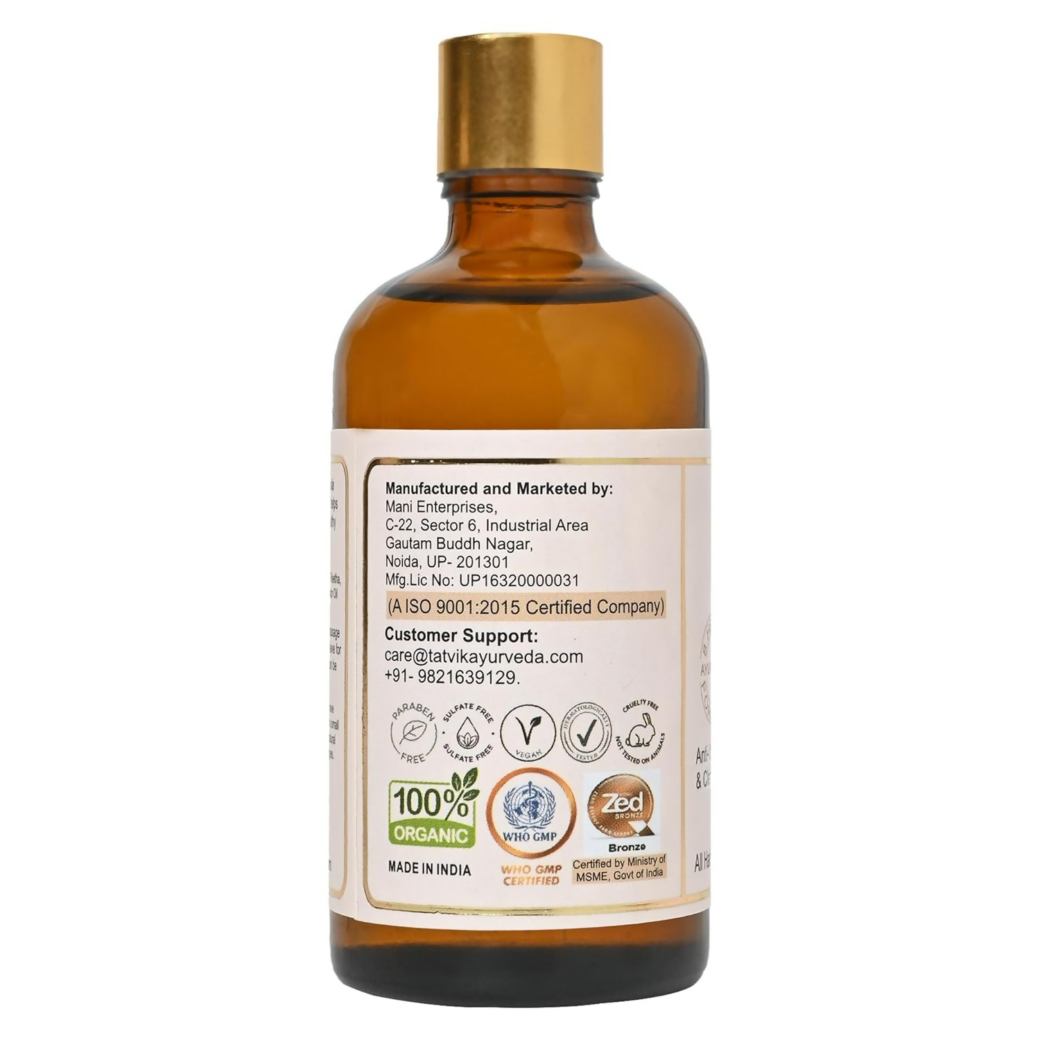 Tatvik Ayurveda Nirmalkesha Hair Oil (Henna With 8-Herbs) | Grocsy