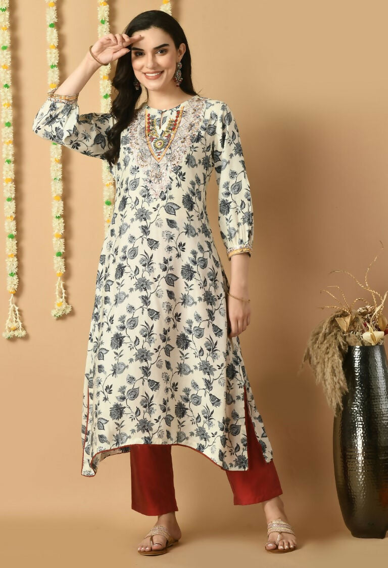 Joban Fashion White Maslin Kurta Set | Grocsy