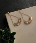 Bling Accessories Fine Brass Metal Chain Earrings | Grocsy