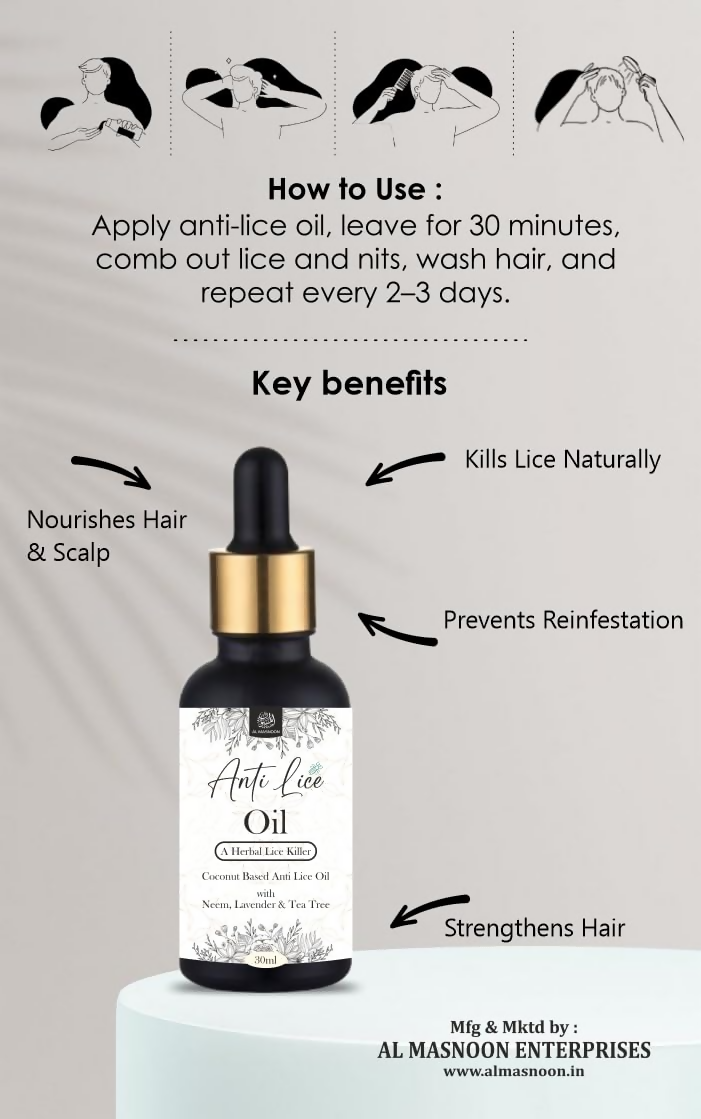 Al Masnoon Anti-Lice Hair Oil & Shampoo | Grocsy